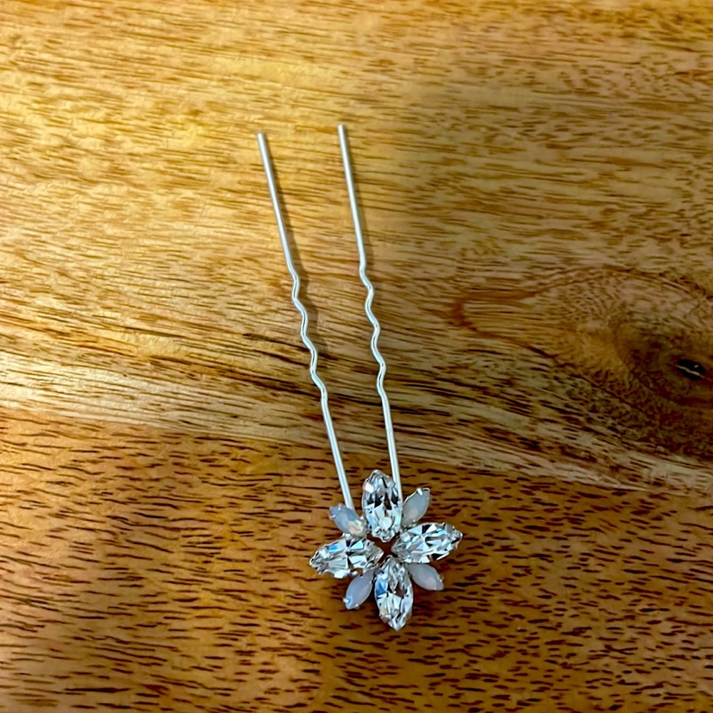 Dareth Colburn Palmer Petite Opal and Crystal Hair Pin